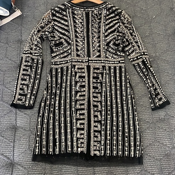 Gianni Bini Pearl Beaded Black Mini Dress - Picture 4 of 13